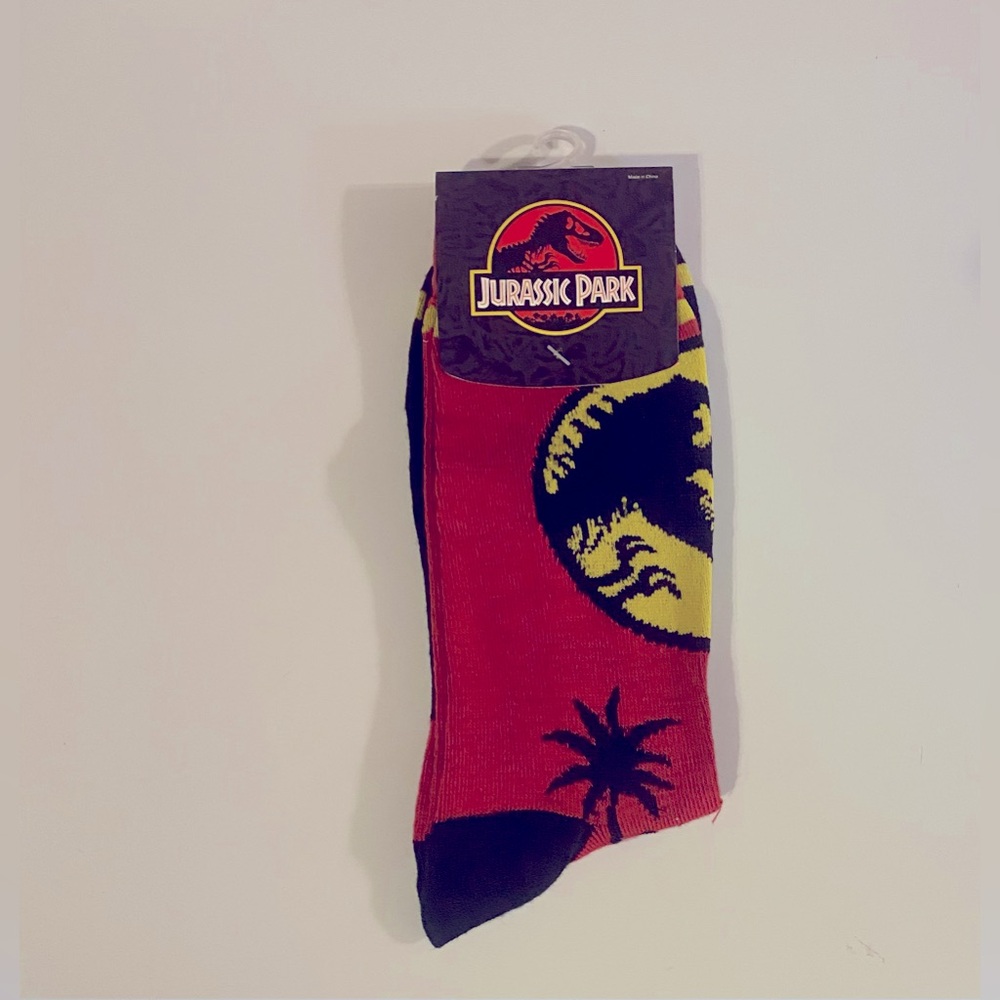 Fun Novelty Socks Featuring Jurassic Park
